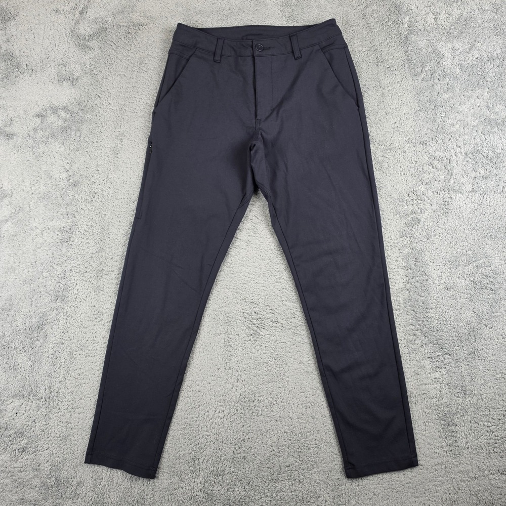 BYLT Premium Everyday Pant 2.0 Mens 31 Navy Blue Slim Fit Performance Stretch